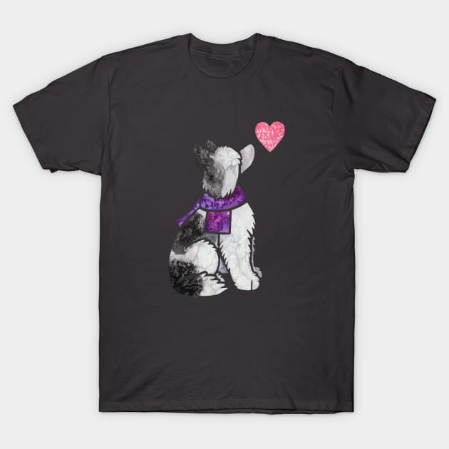 Chinese Crested Dog Powderpuff T-Shirt by animalartbyjess